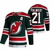New Jersey Devils 21 Kyle Palmieri Green Adidas 2020-21 Reverse Retro Alternate Jersey Dzhi,baseball caps,new era cap wholesale,wholesale hats